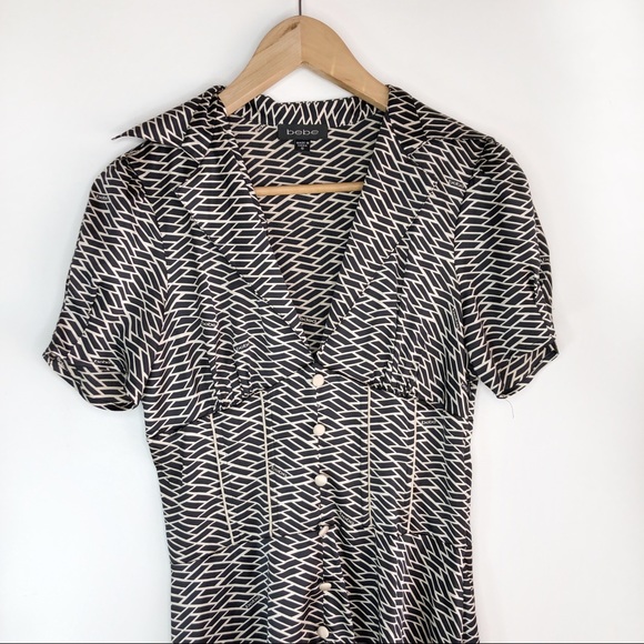 bebe Dresses & Skirts - BEBE• Silk ribbed dress